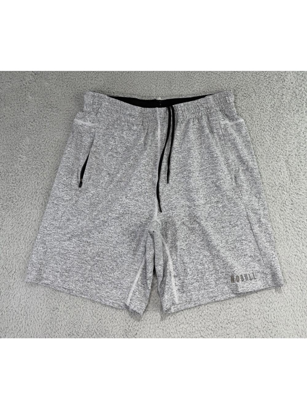 NOBULL Shorts Mens Large Heather Gray 8” Athletic Running Training Gym Stretch